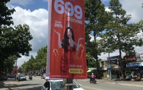 TREO PHƯỚN QUẢNG CÁO DỌC - PHƯỚN KHAI TRƯƠNG CỬA HÀNG