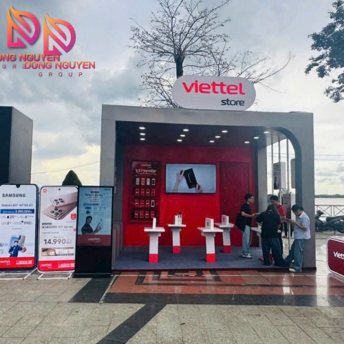 Booth Viettel Store miền Tây bừng sáng với bàn tay tài hoa từ Đồng Nguyễn Group